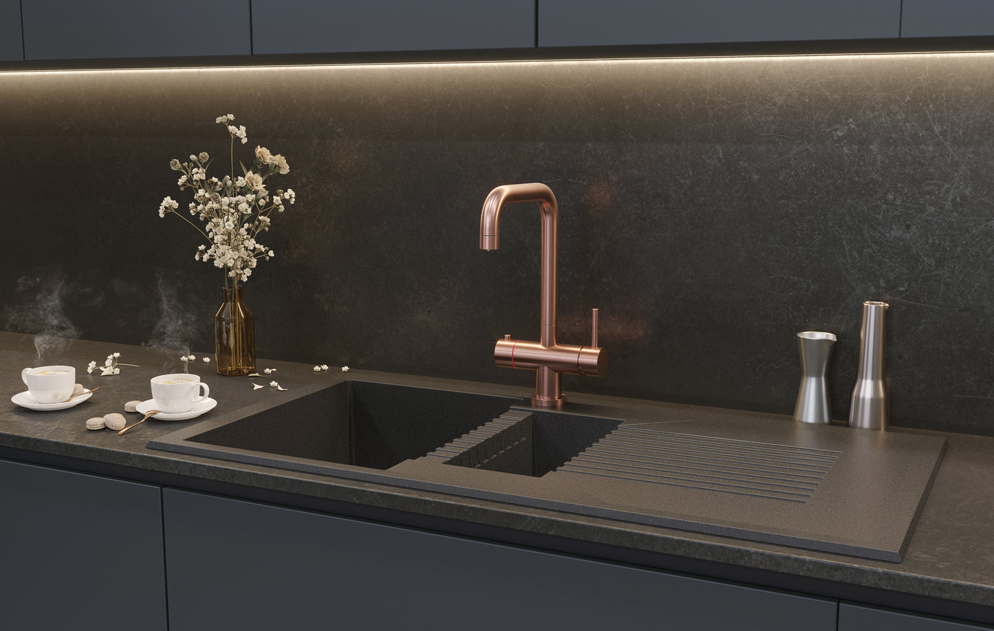 Reginox Amanzi II 3-In-1 boiling Water Tap System - Copper