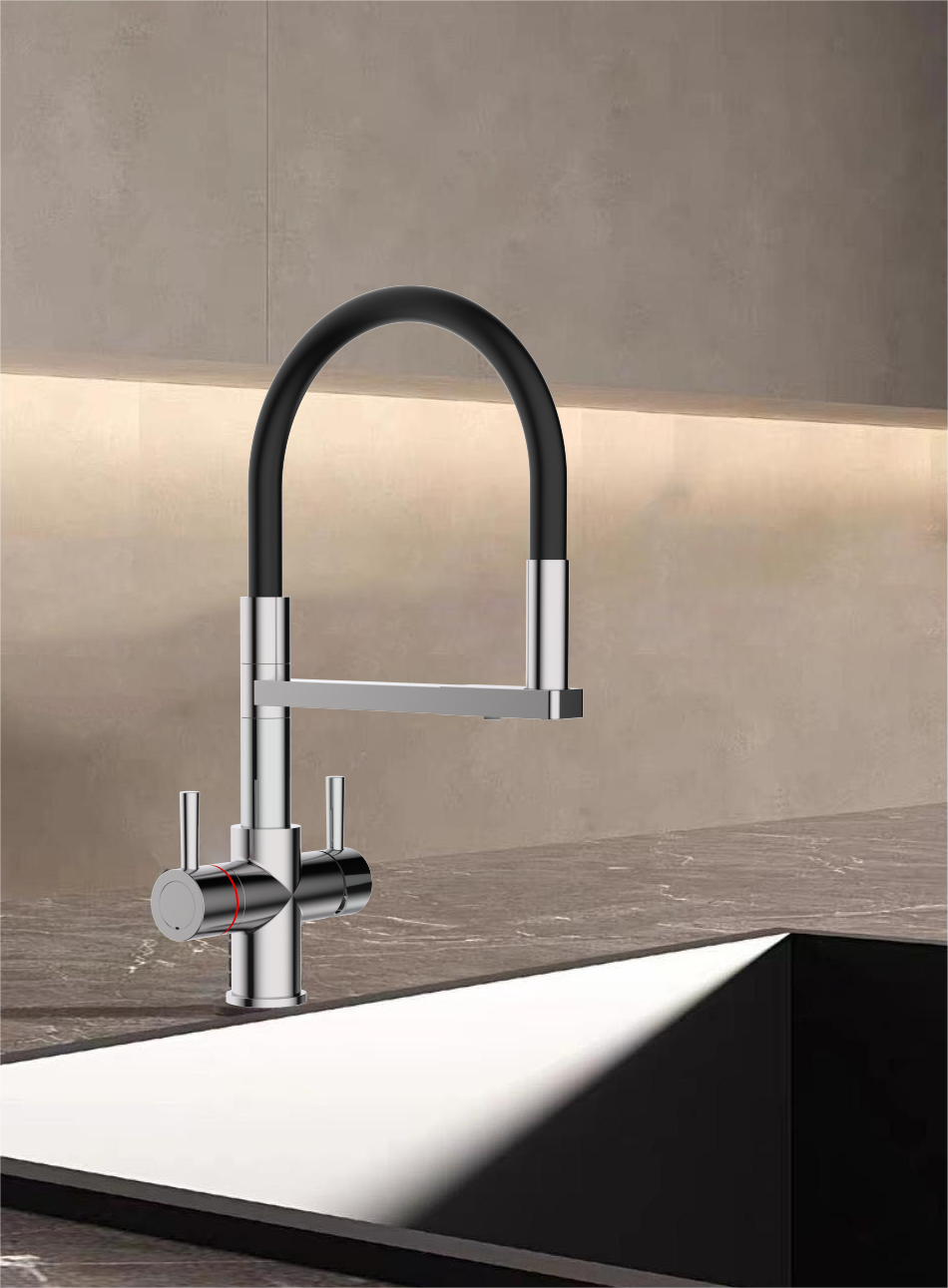 Reginox Aquabezi CH 4-In-1 Boiling Water Tap System - Polished Chrome