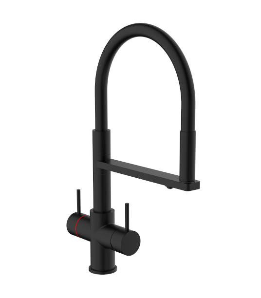 Reginox Aquabezi 4-In-1 Boiling water Tap System - Matt Black