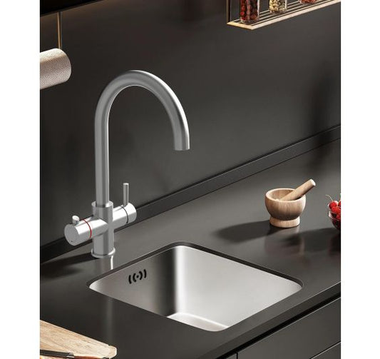 Reginox Attenzi BN 3-in-1 Boiling Water Tap System Brushed Nickel