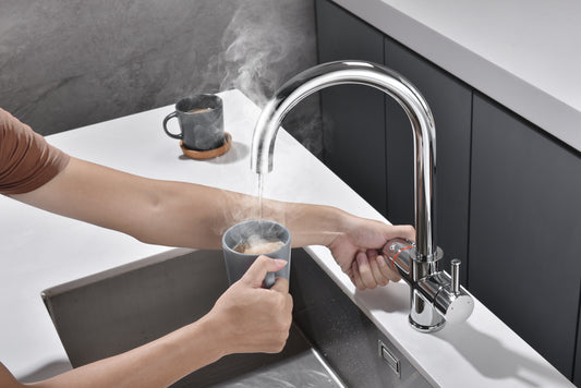 Reginox Attenzi CH 3-in-1 Boiling Water Tap System - Polished Chrome
