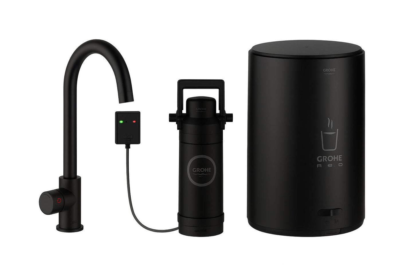 Black boiling water advanced filter system- complete kit